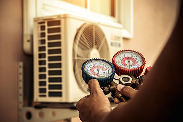 Professional Heat Pump Repair technician working in Barnesville, PA